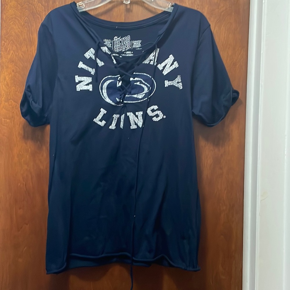 Penn State laced V-neck, size: S, brand: retro brand, color: blue